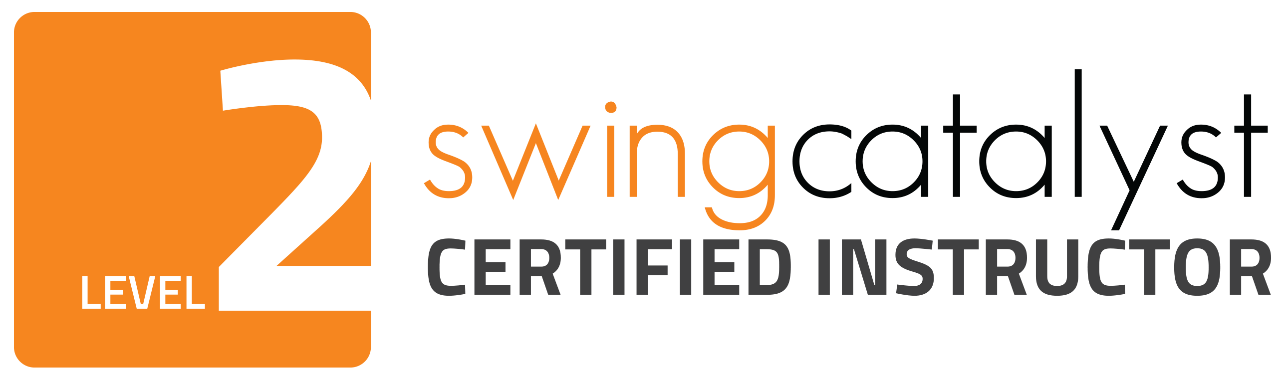 Logo Swingcatalyst - oficjalne uprawnienia trenerskie dla prowadzenia lekcji golfa